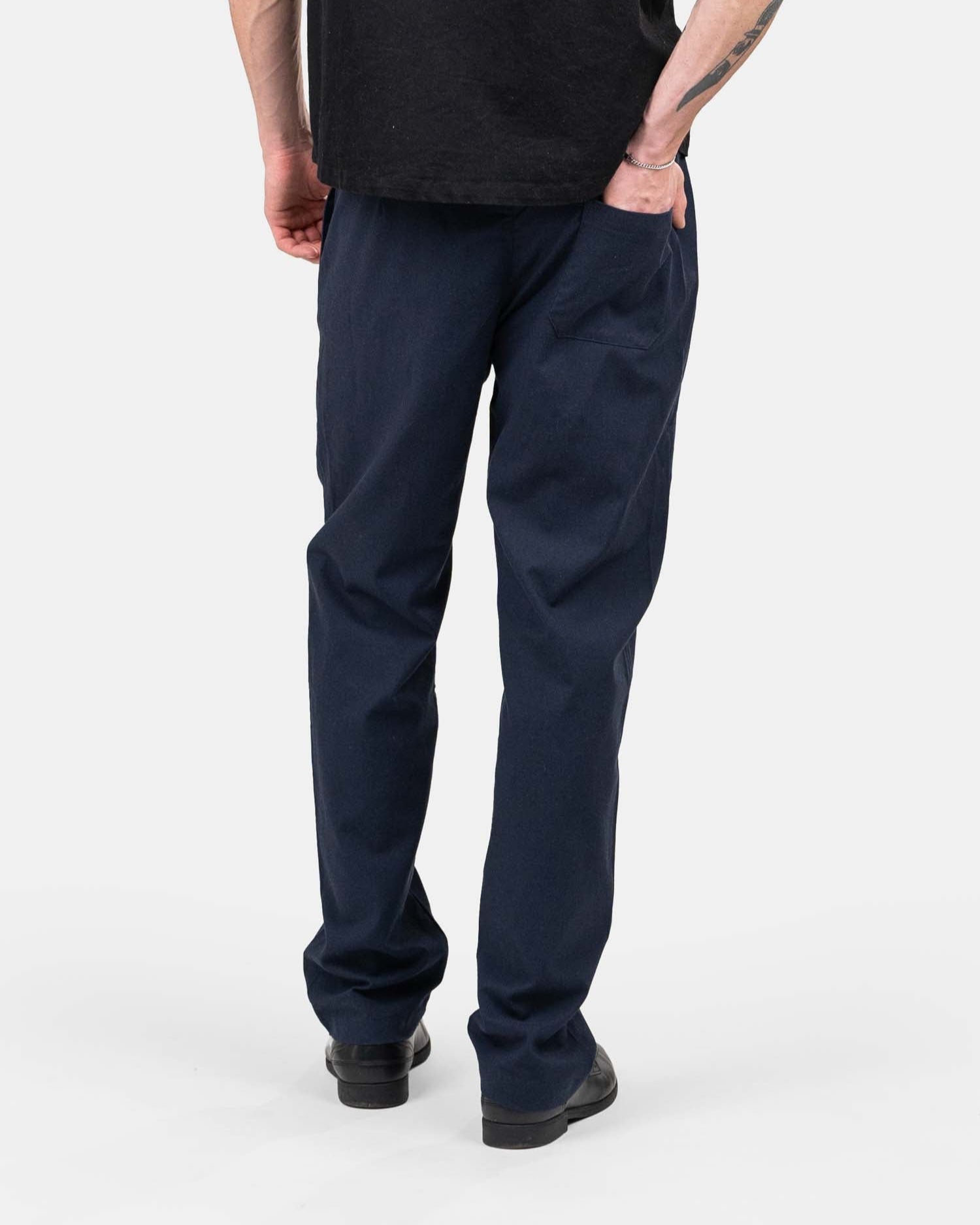 Heavyweight Hørbukser Navy | Skagen - clothing.dk